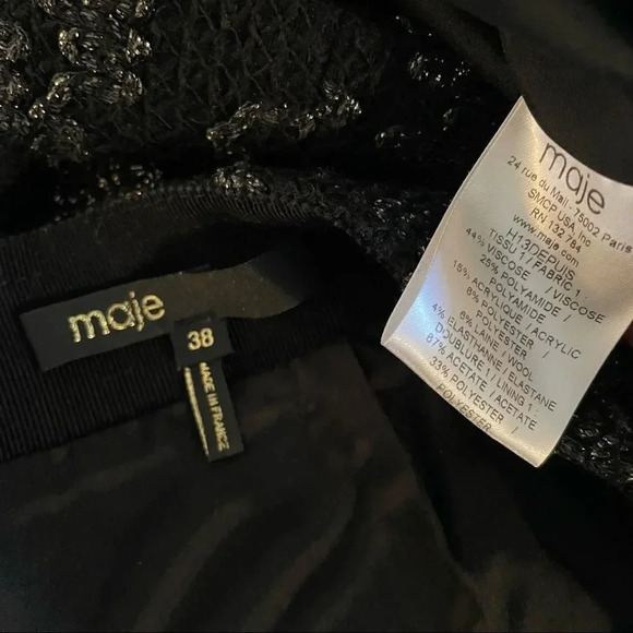 Maje Mini Skirt embroidery detailing - Picture 5 of 14